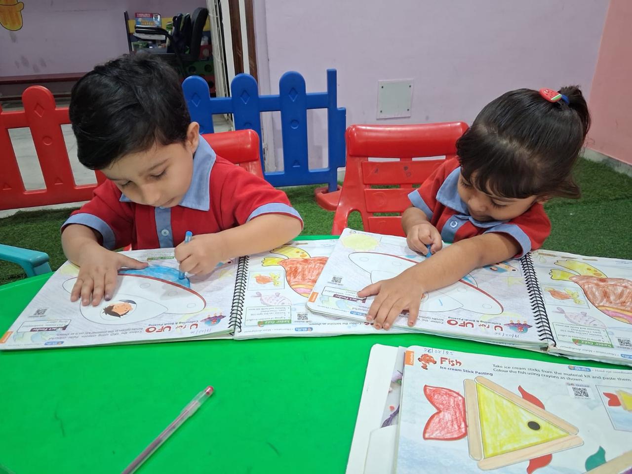 Teacher and students